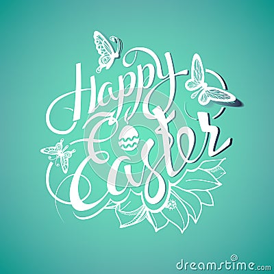 Happy Easter sign, symbol, logo Vector Illustration