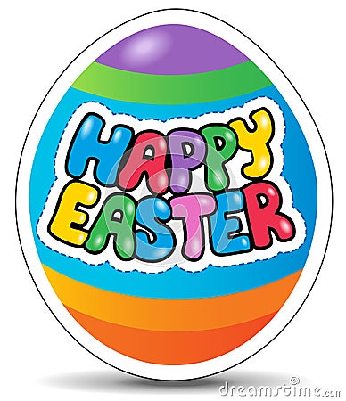 Happy Easter sign theme image 1 Vector Illustration