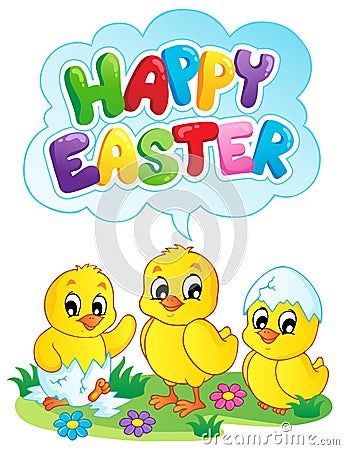 Happy Easter sign theme image 5 Vector Illustration