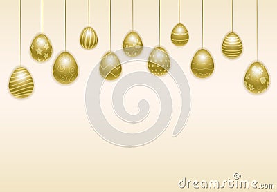 Happy Easter Template Vector Illustration