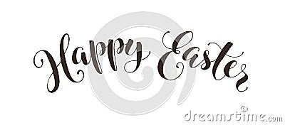 Happy easter text Vector Illustration