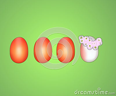 Happy egg Stock Photo