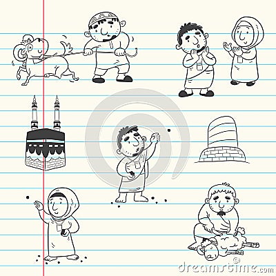 Happy eid al adha Vector Illustration