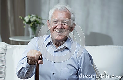Happy elder man Stock Photo