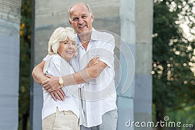 Happy elder people Stock Photo