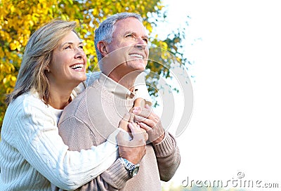 Happy elderly couple Stock Photo