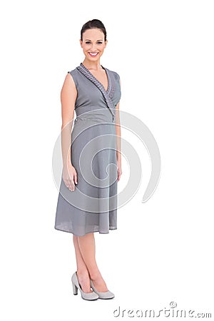 http://thumbs.dreamstime.com/x/happy-elegant-woman-classy-dress-posing-white-background-33188882.jpg