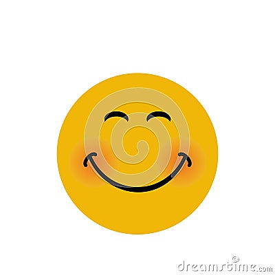 Happy face banner with smile expression vector illustration Vector Illustration