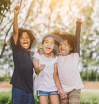 Happy face kid children joyfully cheerful and laughing. Stock Photo