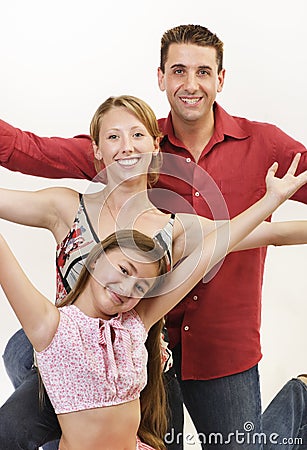 Happy family 2 Stock Photo