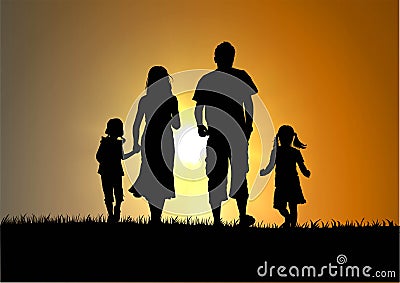 Happy family Stock Photo