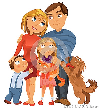 Happy family Vector Illustration