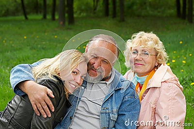 Happy family Stock Photo