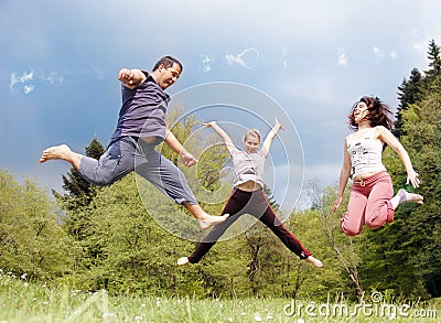 Happy family Stock Photo