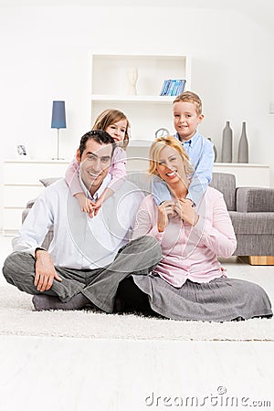 Happy family portrait Stock Photo
