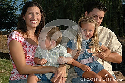 Happy Family Together Stock Photo