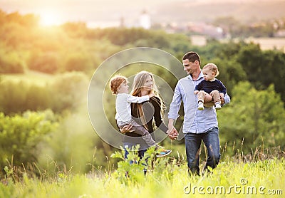 Happy family Stock Photo