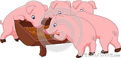 Happy farm pig Vector Illustration