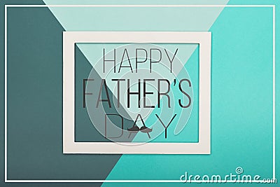 Happy Father`s day Background. Abstract multicoloured paper texture minimalism background. Stock Photo