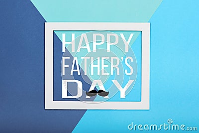 Happy Father`s day Background. Abstract multicoloured paper texture minimalism background. Stock Photo