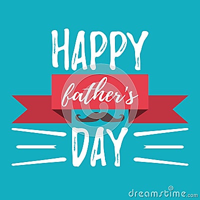 Happy Father`s Day banner and giftcard. Vector Illustration. Vector Illustration