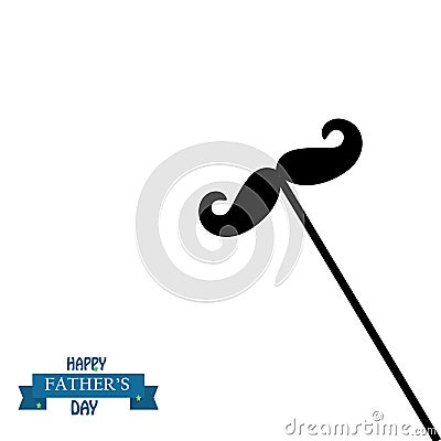 Happy Fatherâ€™s Day Calligraphy greeting card. Vector illustration. - Vector Vector Illustration
