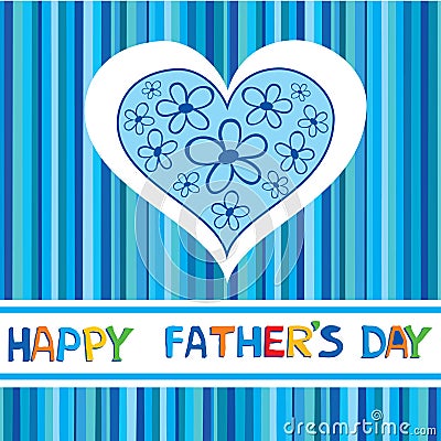 A Happy Father's Day card. Vector Illustration