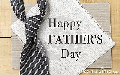 Happy Father`s day card design idea Stock Photo