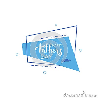 Happy Father`s Day card. Vector Illustration. Vector Illustration