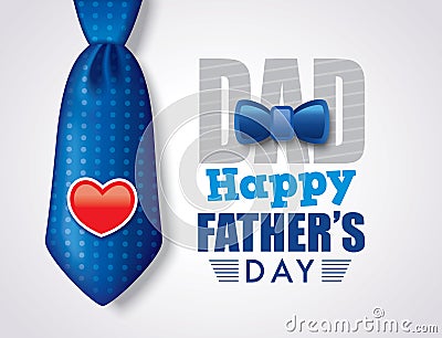 Happy Father`s Day Vector Illustration