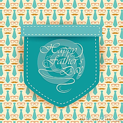 Happy Father`s Day greetings background Vector Illustration