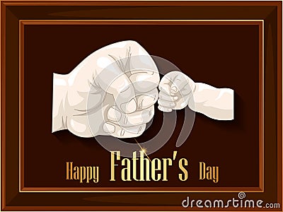 Happy Father`s Day holiday celebration greetings background Vector Illustration