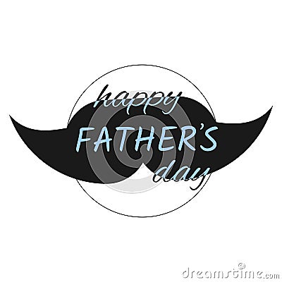 Happy father`s day logo Vector Illustration