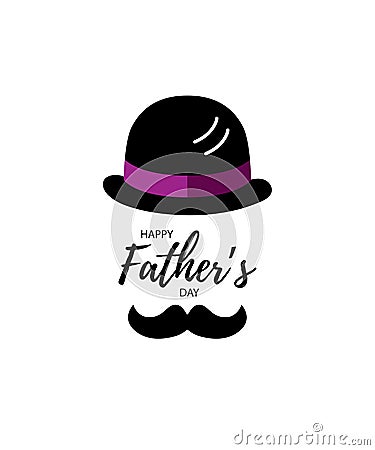 Happy Father`s day Cartoon Illustration