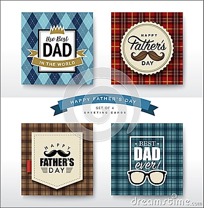 Happy Father`s Day Vector Illustration