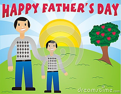 Happy Fathers Day Stock Photo