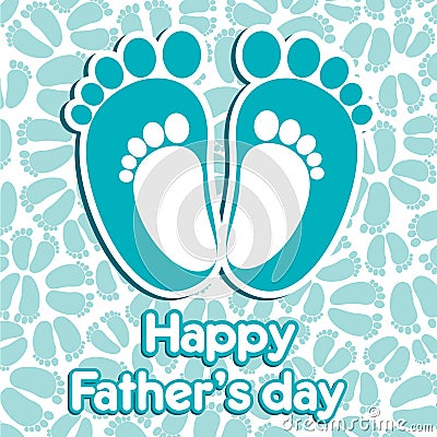 Happy Fathers Day Vector Illustration