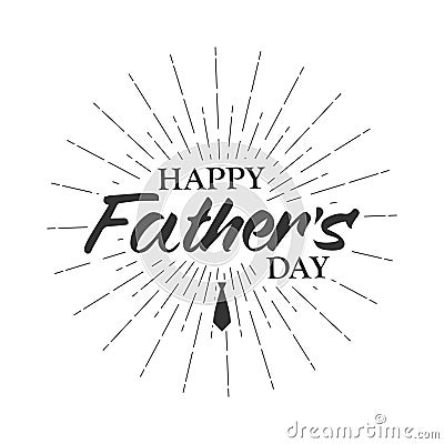 Happy Fathers Day greeting card. Vector. Vector Illustration