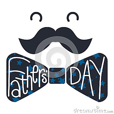 Happy Fathers Day Vector Illustration