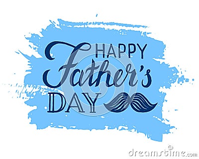 Happy Fathers day Vector Illustration