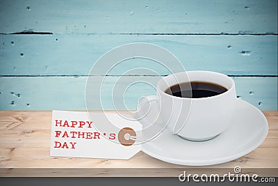 Happy fathers day message Stock Photo