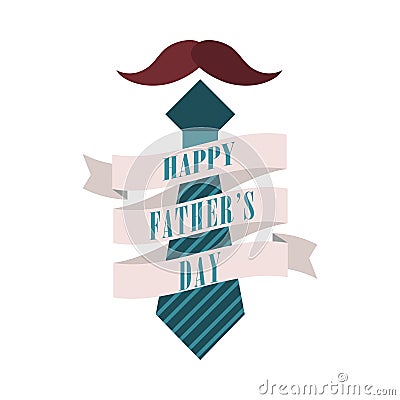 happy fathers day Vector Illustration