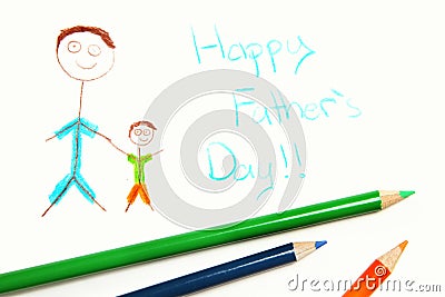 Happy Fathers Day Picture Stock Photo