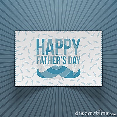 Happy Fathers Day realistic festive Banner Vector Illustration