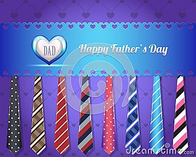 Happy Fathers Day Vector Design Vector Illustration