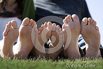 Happy Feet Stock Photo