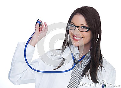 Happy female doctor Stock Photo
