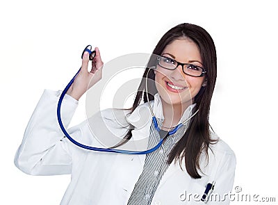 Happy female doctor Stock Photo