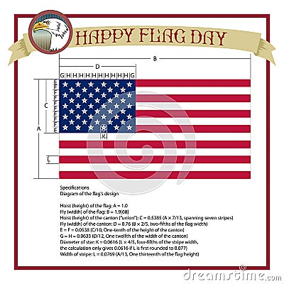 Happy Flag Day background template. Flag day banner or badge.Creative illustration,poster or banner of happy Flag Day Vector Illustration