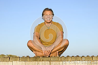 Happy forties man. Stock Photo